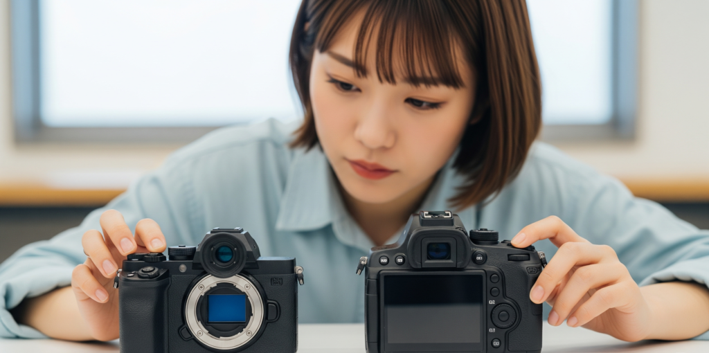 ミラー レスと一眼レフ どっちがいい