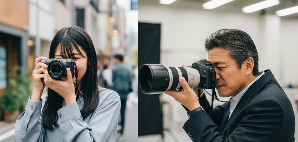 ミラー レスと一眼レフ どっちがいい