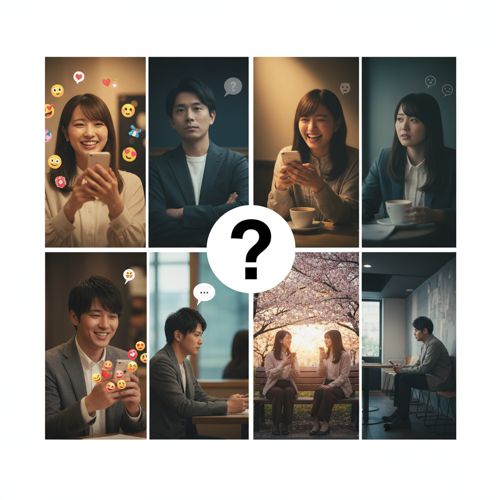 lineと現実どっちが本音？