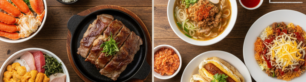 北海道と沖縄の食べ物や食費の物価比較