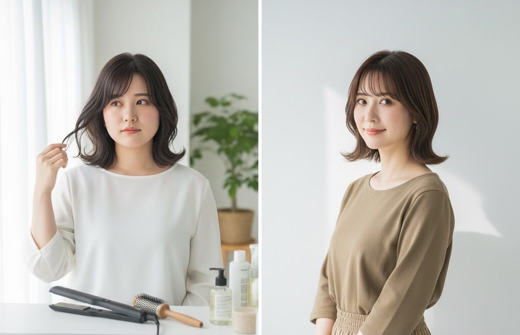 外ハネと内巻きどっちが可愛い?似合う骨格と印象を比較