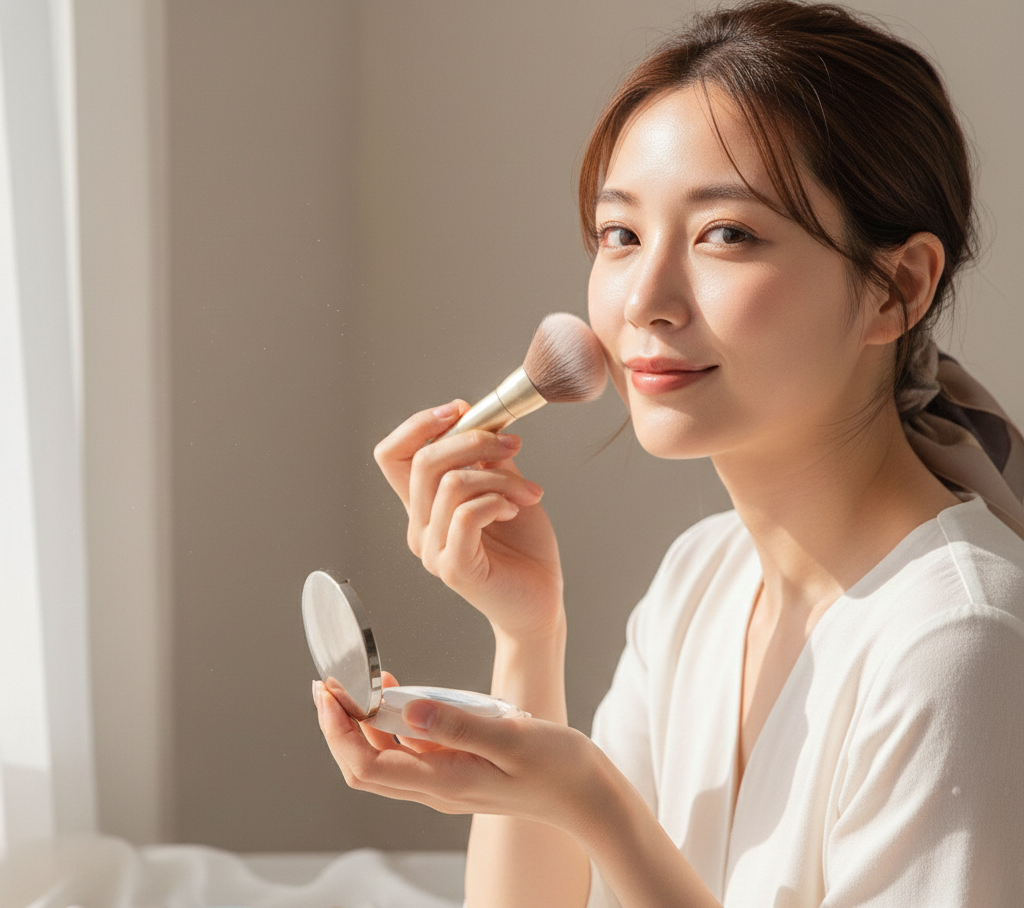 美白成分配合のすっぴんパウダーで美白ケアを