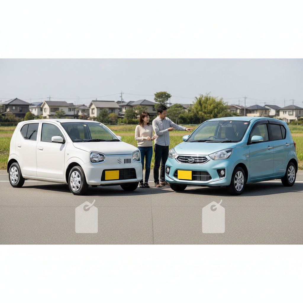 アルトとミライースの値段やグレードの価格差