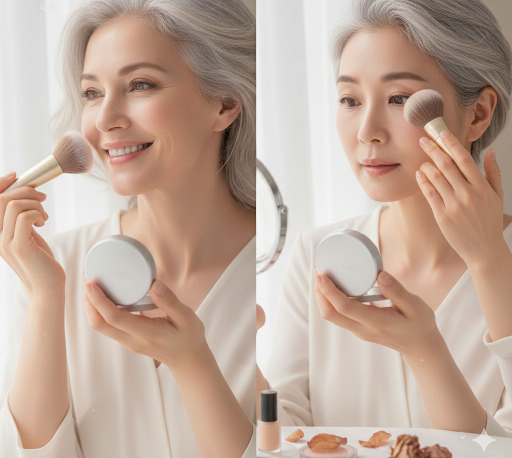 40代・50代必見!小じわを目立たせないパウダーの塗り方