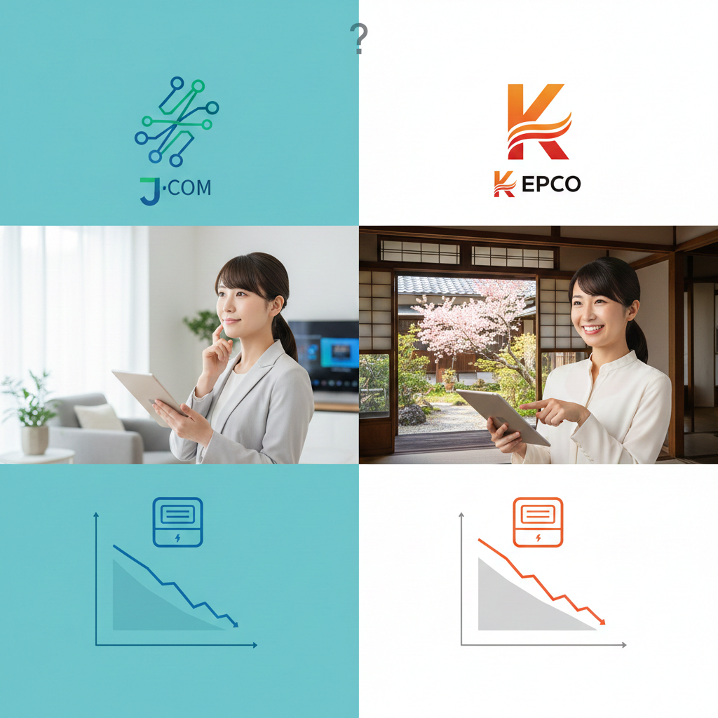 徹底比較！jcom電気と関西電力はどっちが安い？