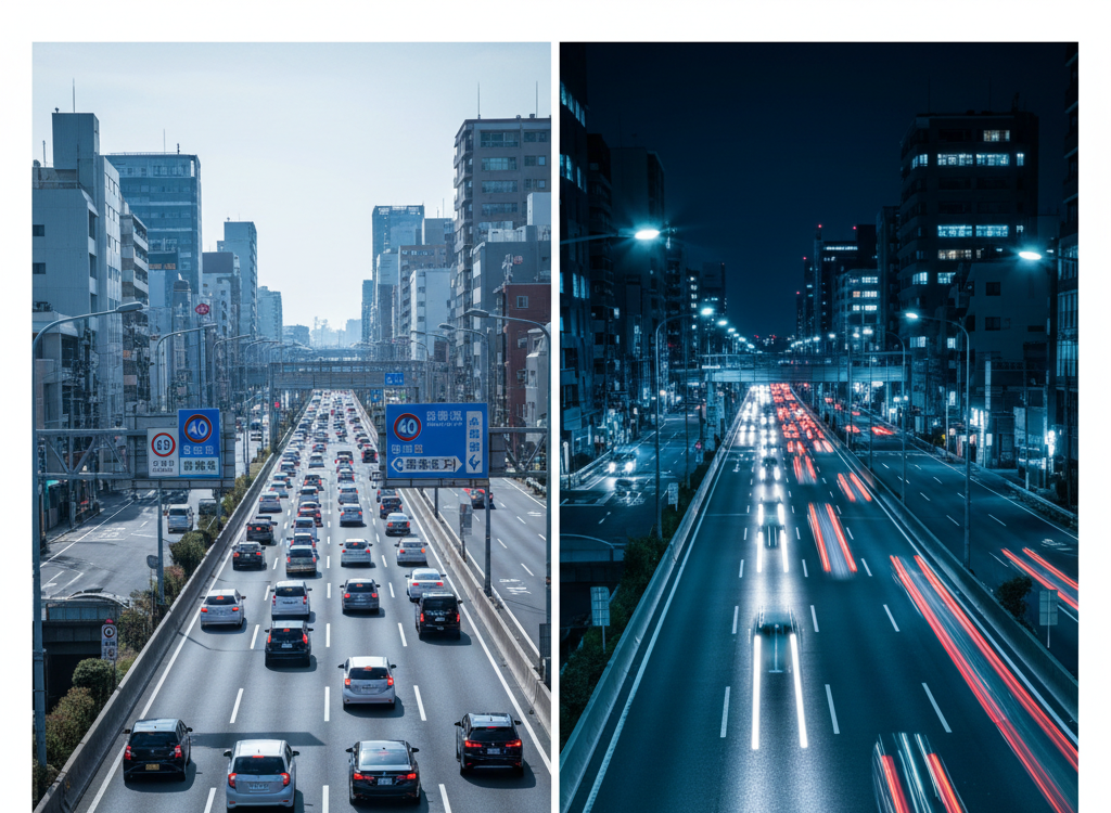 到着時間の予測がしやすい国道43号の定時性