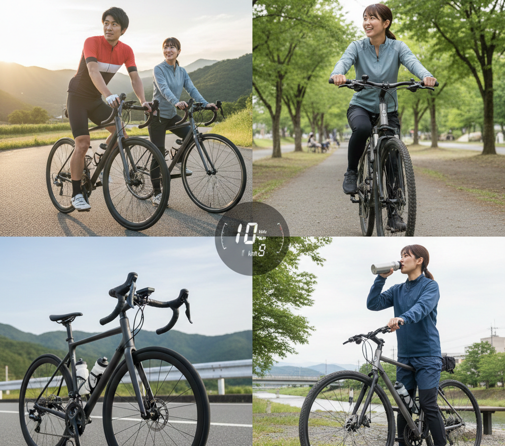 ロードバイクとクロスバイクのどっちがいいか徹底比較