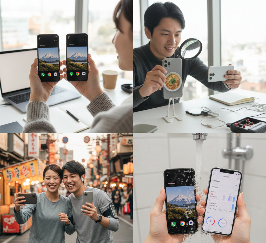 グーグルピクセルとiPhoneどっちがいいか検証