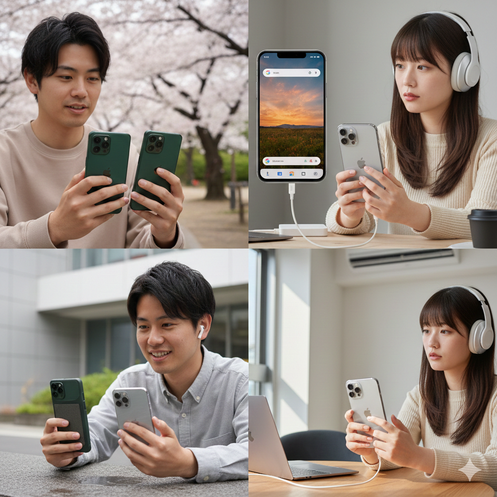 グーグルピクセルとiPhoneどっちがいいか検証