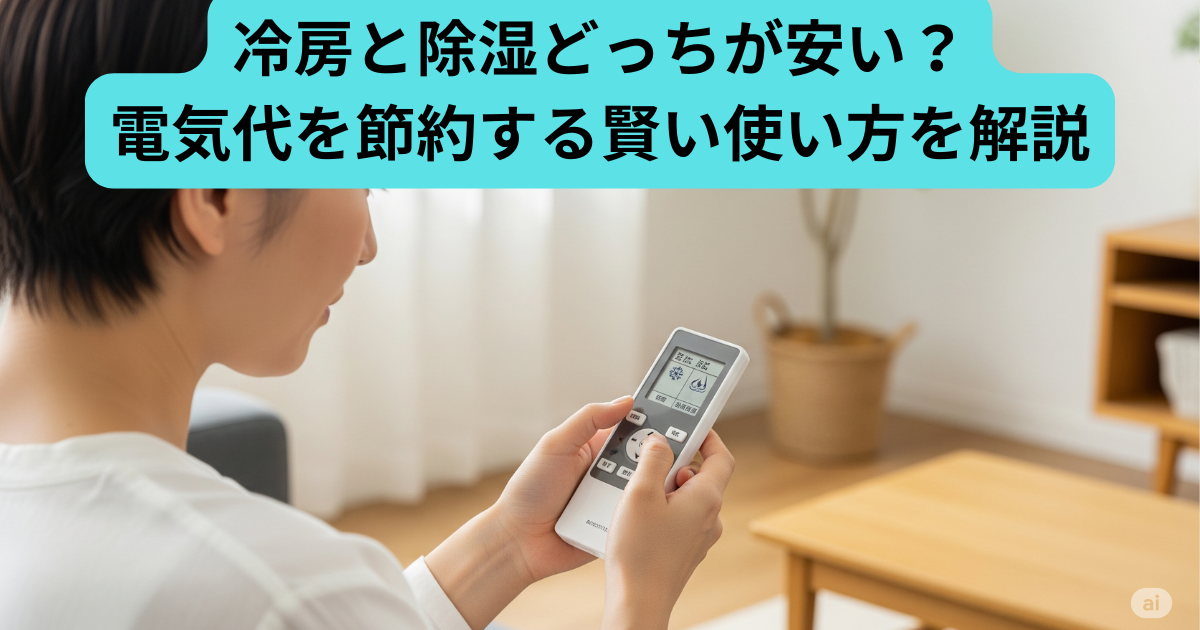 冷房と除湿 どっちが安い