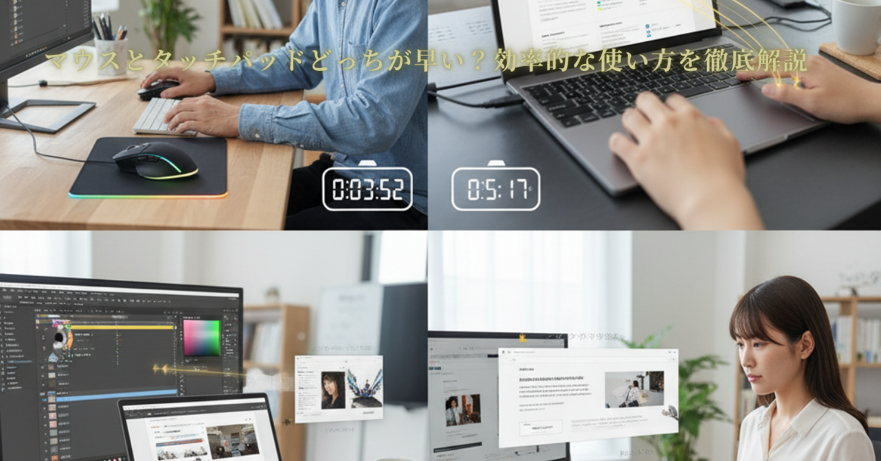 マウスとタッチパッド どっちが早い