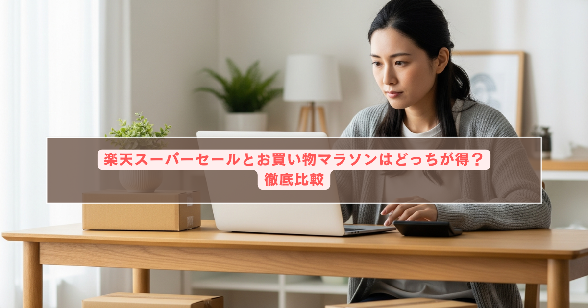楽天スーパーセールとお買い物マラソンはどっちが得？徹底比較