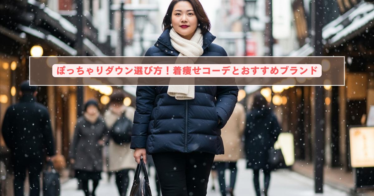 ぽっちゃりダウン選び方！着痩せコーデとおすすめブランド