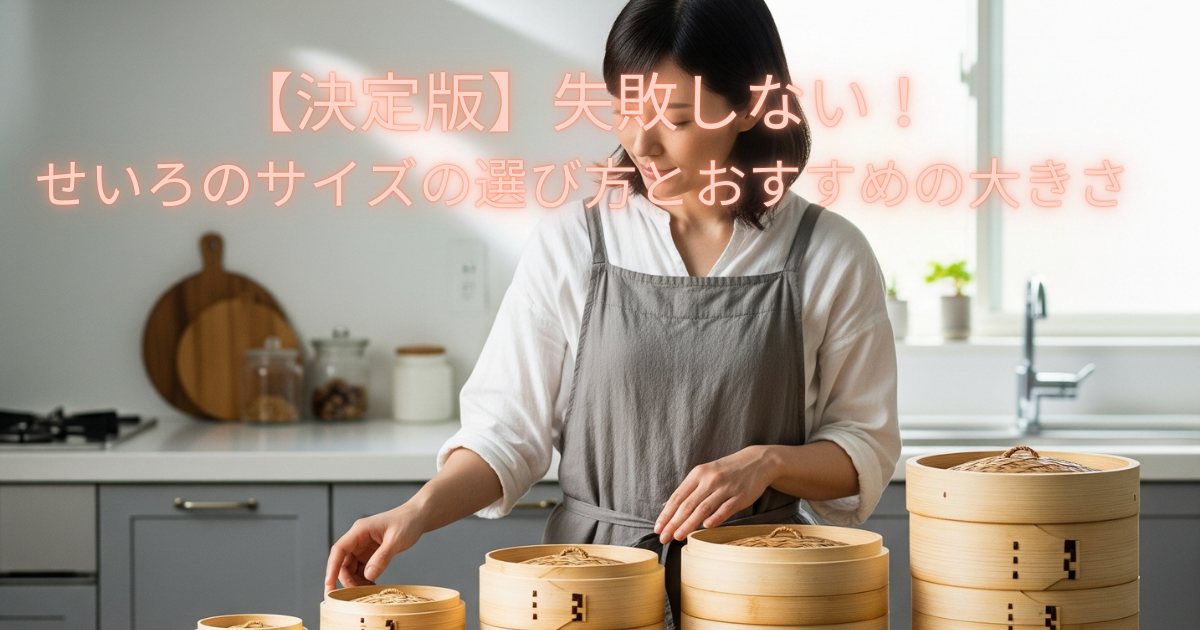 【決定版】失敗しない！せいろのサイズの選び方とおすすめの大きさ