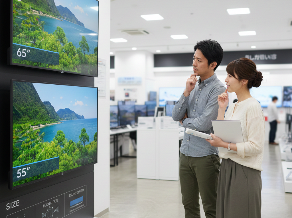 55 インチ 65 インチ 迷う