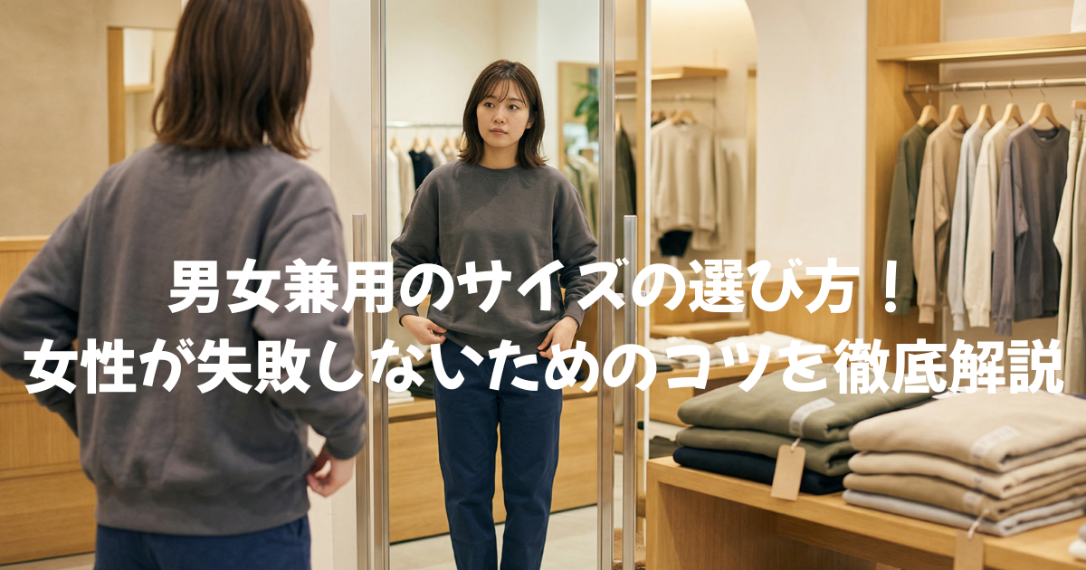 男女兼用のサイズの選び方！女性が失敗しないためのコツを徹底解説
